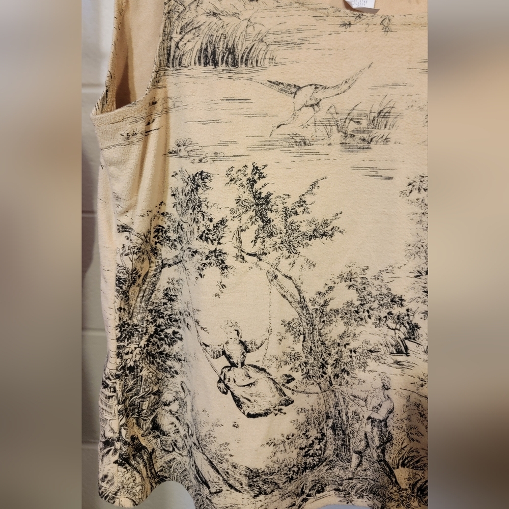Size S-Vintage Cactus Flower "Coastal Fun" Tank Top - Picture 3 of 6